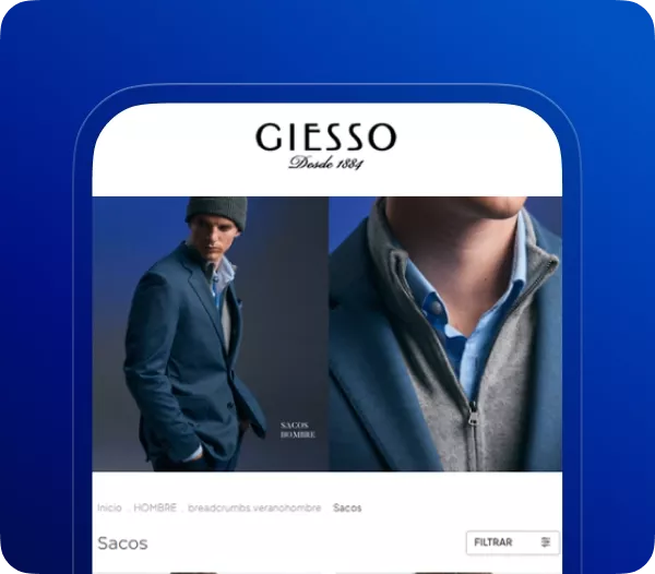 Tienda de una marca creada con Tiendanube Evolución